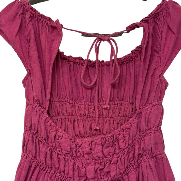 Anthropologie Smocked Waist Mini Dress - Picture 8 of 12